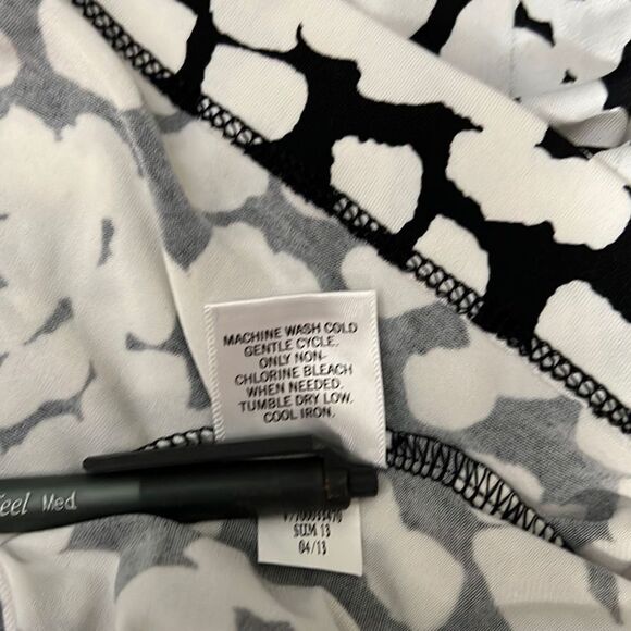 Banana Republic Women's Party Dress Bodycon Patterned Sleeveless Black Size 8 - Picture 8 of 8